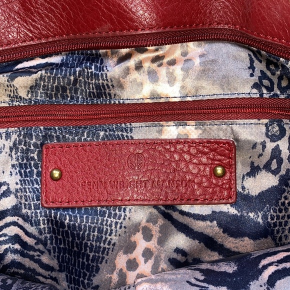FENN WRIGHT MANSON red leather bag - Picture 2 of 10